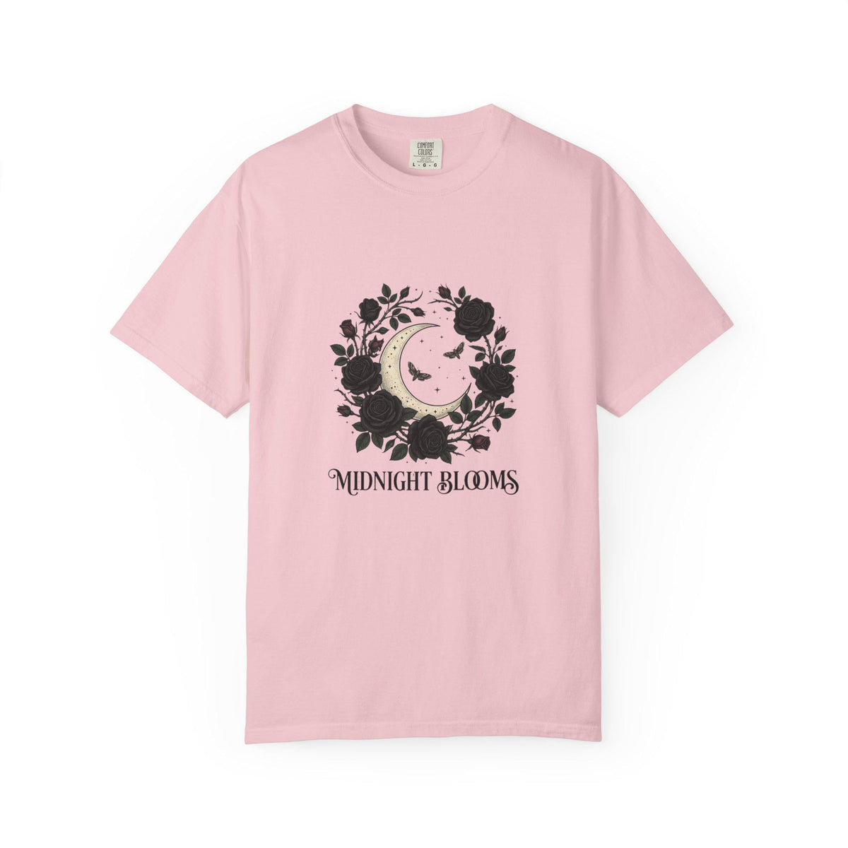 Midnight Blooms moon floral tee | T-Shirt