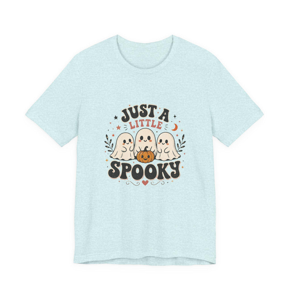 Just A Little Spooky tee | Cute Ghosts with Pumpkin Halloween Shirt