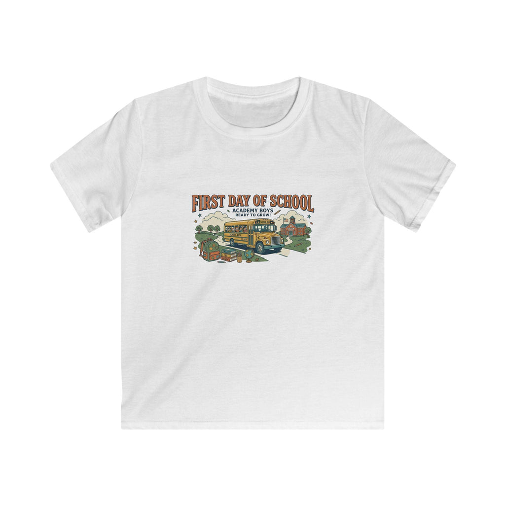 First Day of School bus illustration Kids Tee | Back to School, Classroom