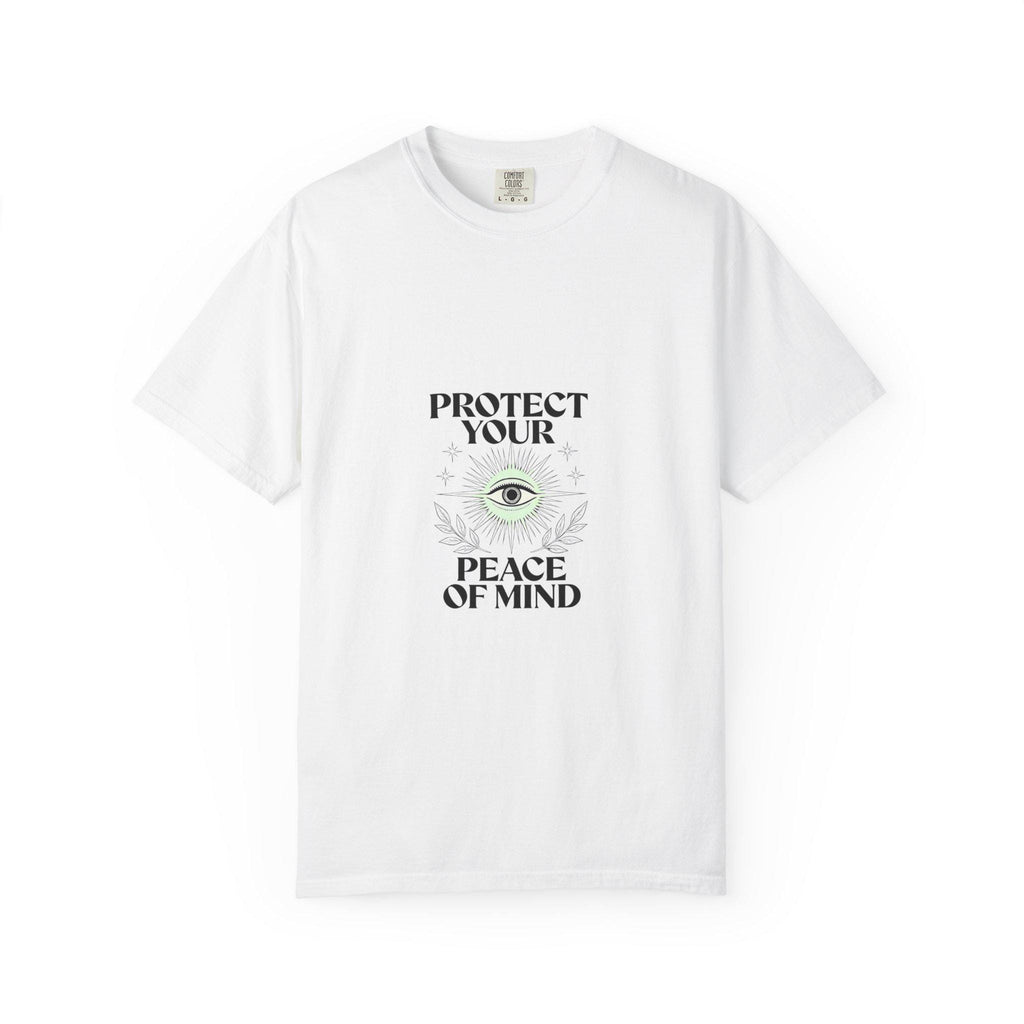 Protect Your Peace of Mind T-Shirt | Eye Illustration Spiritual Tee | Minimalist Third Eye Shirt | Mindful Gift | Yoga Meditation
