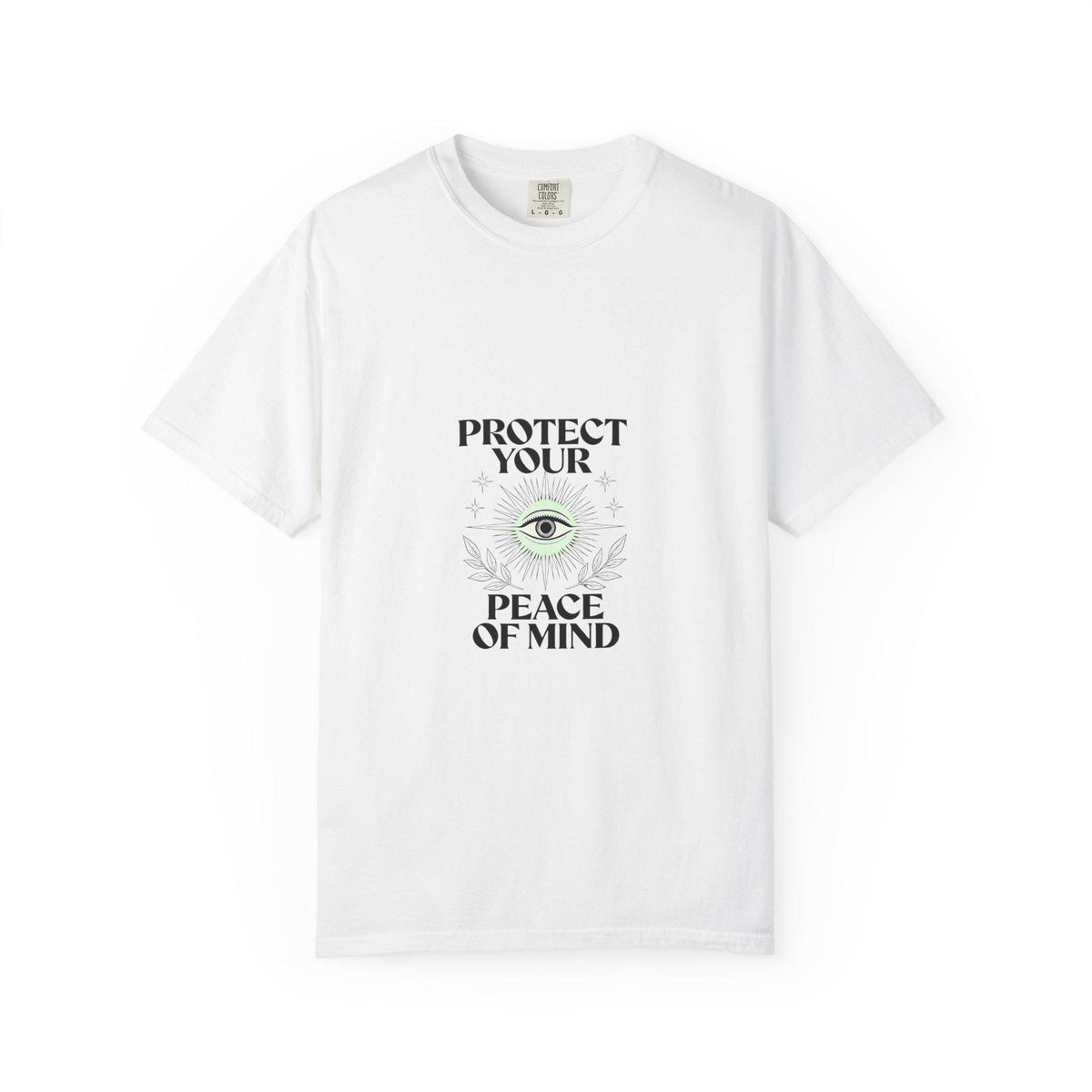 Protect Your Peace of Mind T-Shirt | Eye Illustration Spiritual Tee | Minimalist Third Eye Shirt | Mindful Gift | Yoga Meditation