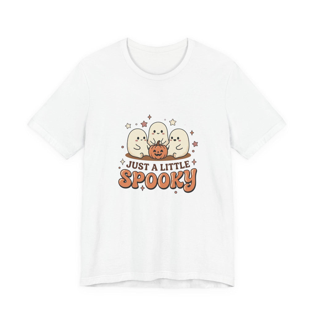 Just a Little Spooky T-Shirt | Cute Ghosts Pumpkin Halloween