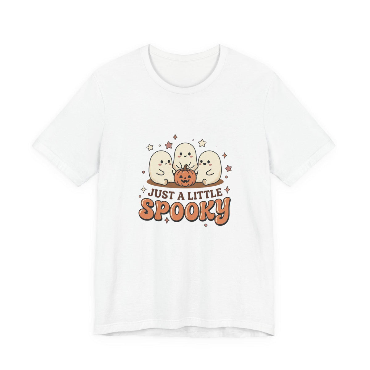 Just a Little Spooky T-Shirt | Cute Ghosts Pumpkin Halloween