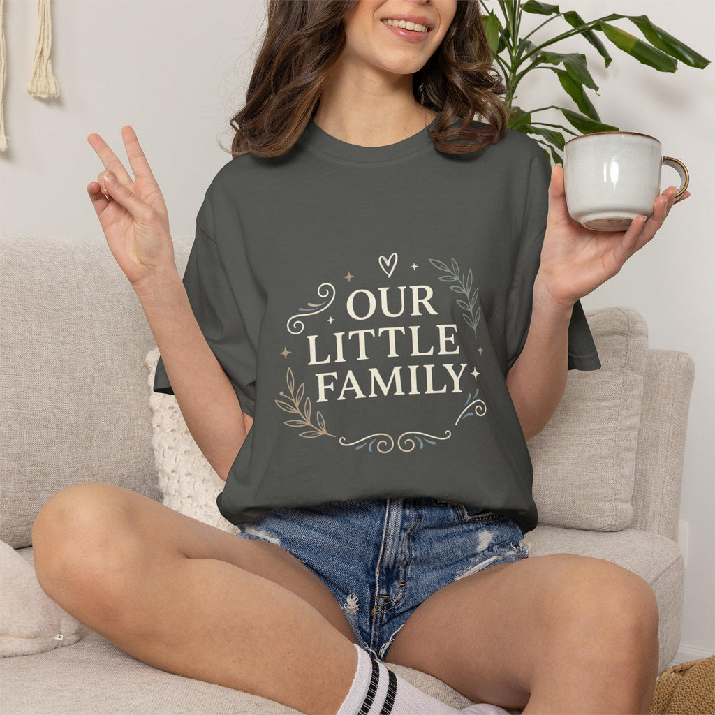 Floral Wreath Script T-Shirt | Minimal Botanical Tee
