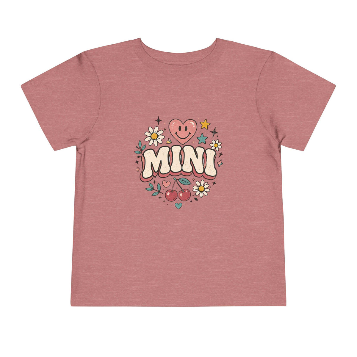 Mini Floral Heart Tee | Toddler Shirt with cherries and daisies