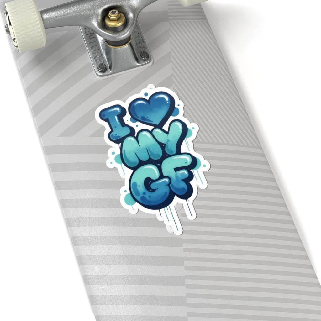 I Heart My GF Sticker | Kiss-Cut Vinyl Sticker, Laptop Decal