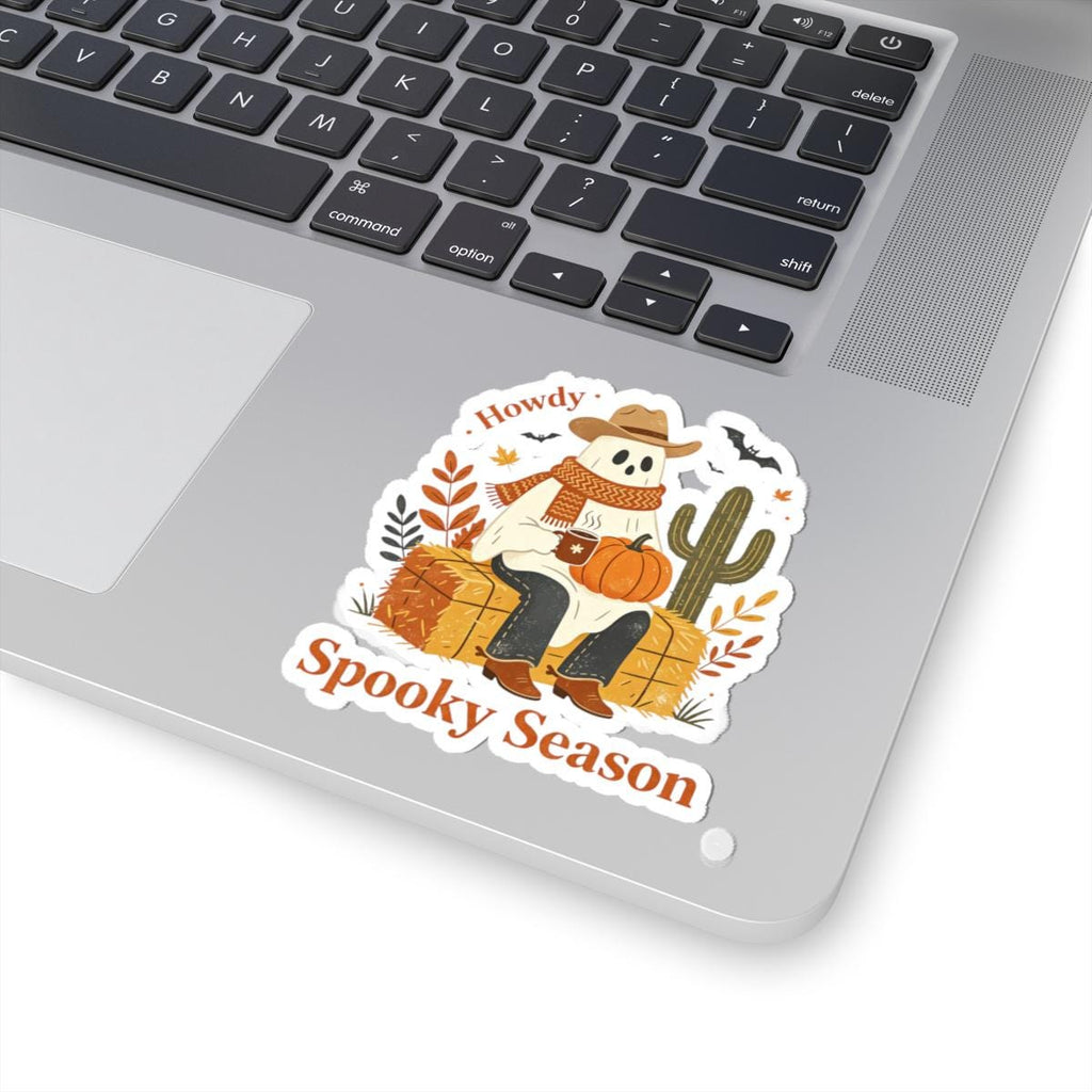 Howdy Spooky Season Ghost Sticker