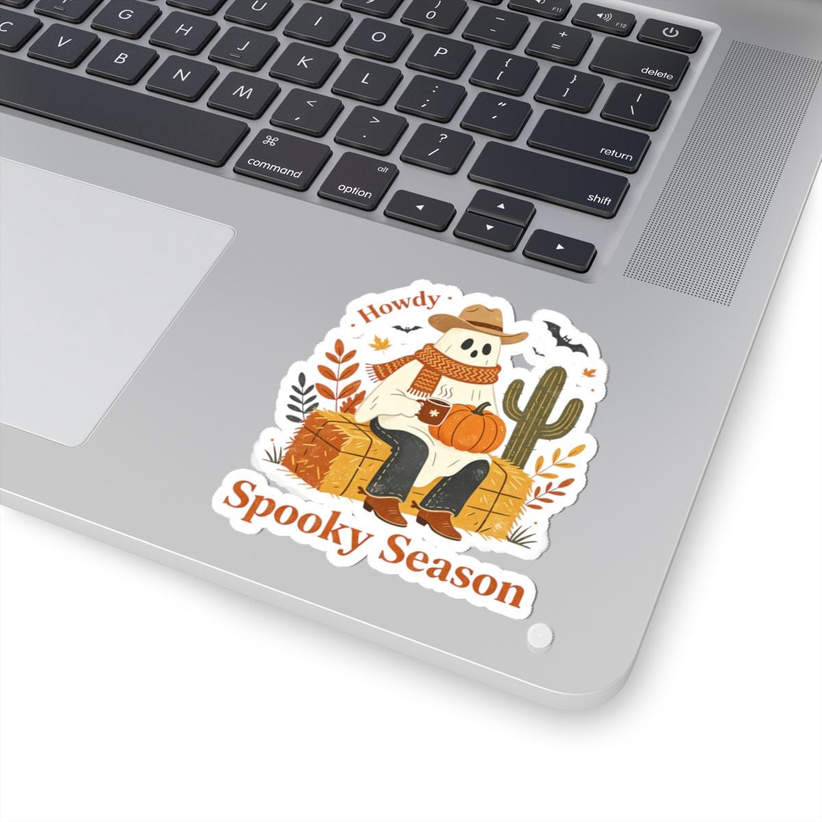 Howdy Spooky Season Ghost Sticker