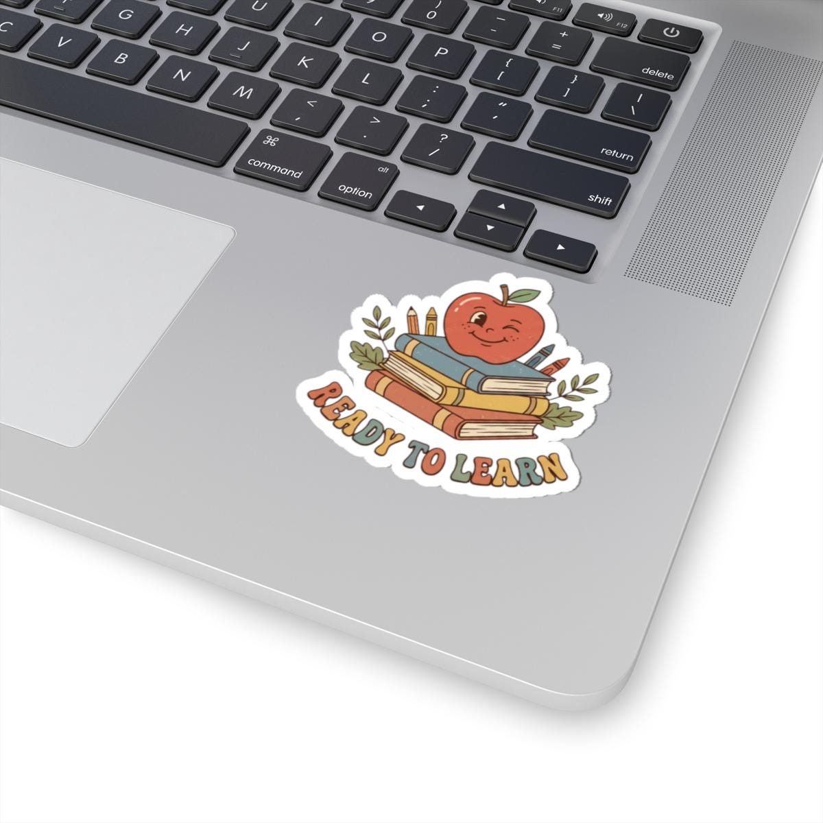 Apple On Books Kids Sticker