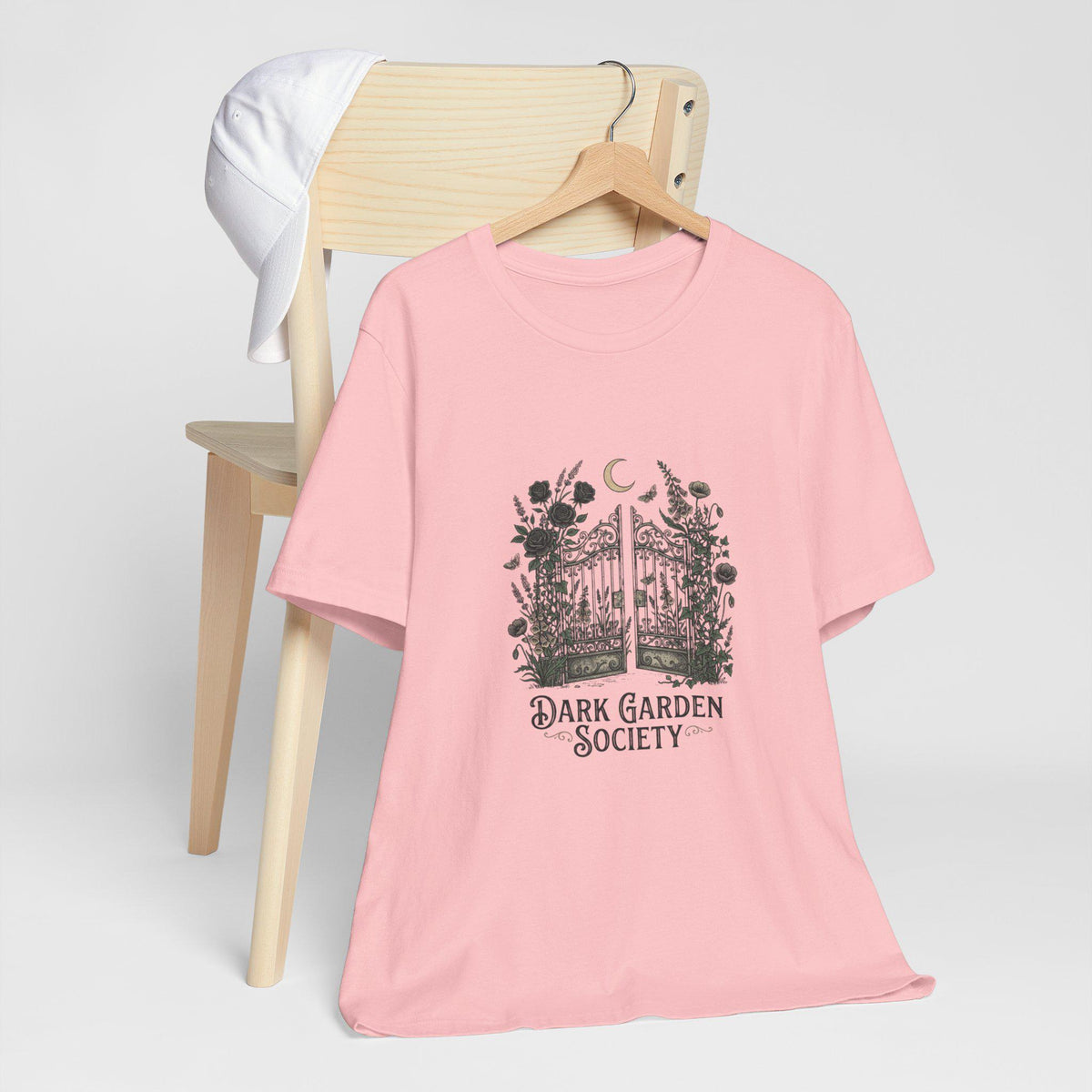 Dark Garden Society Tee | Moon Gate Floral Illustration
