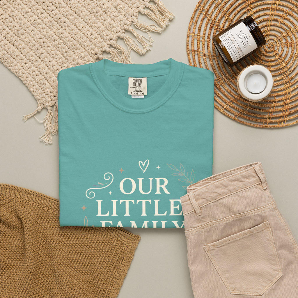 Floral Wreath Script T-Shirt | Minimal Botanical Tee