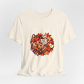 Autumn Apple Cider Mug T-Shirt | Fall Leaves, Donuts, Cozy Plaid