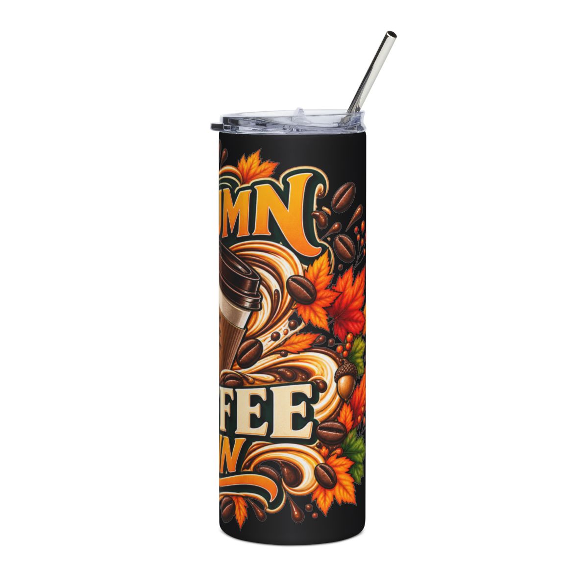 Autumn Coffee Run Tumbler | 20oz Stainless Steel Travel Cup