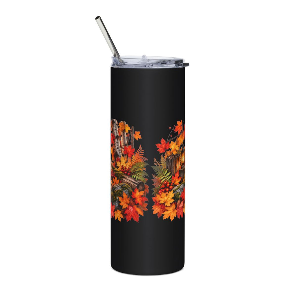 Autumn Fox Leaves Stainless Steel Tumbler