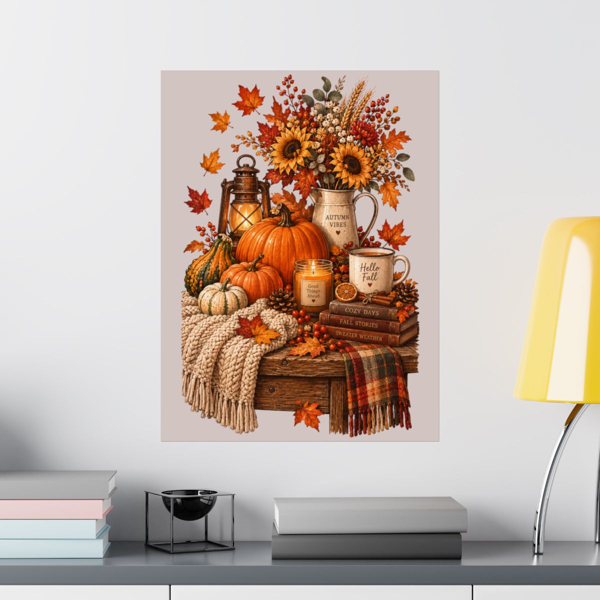 Autumn Harvest Pumpkins poster | Matte Vertical Poster