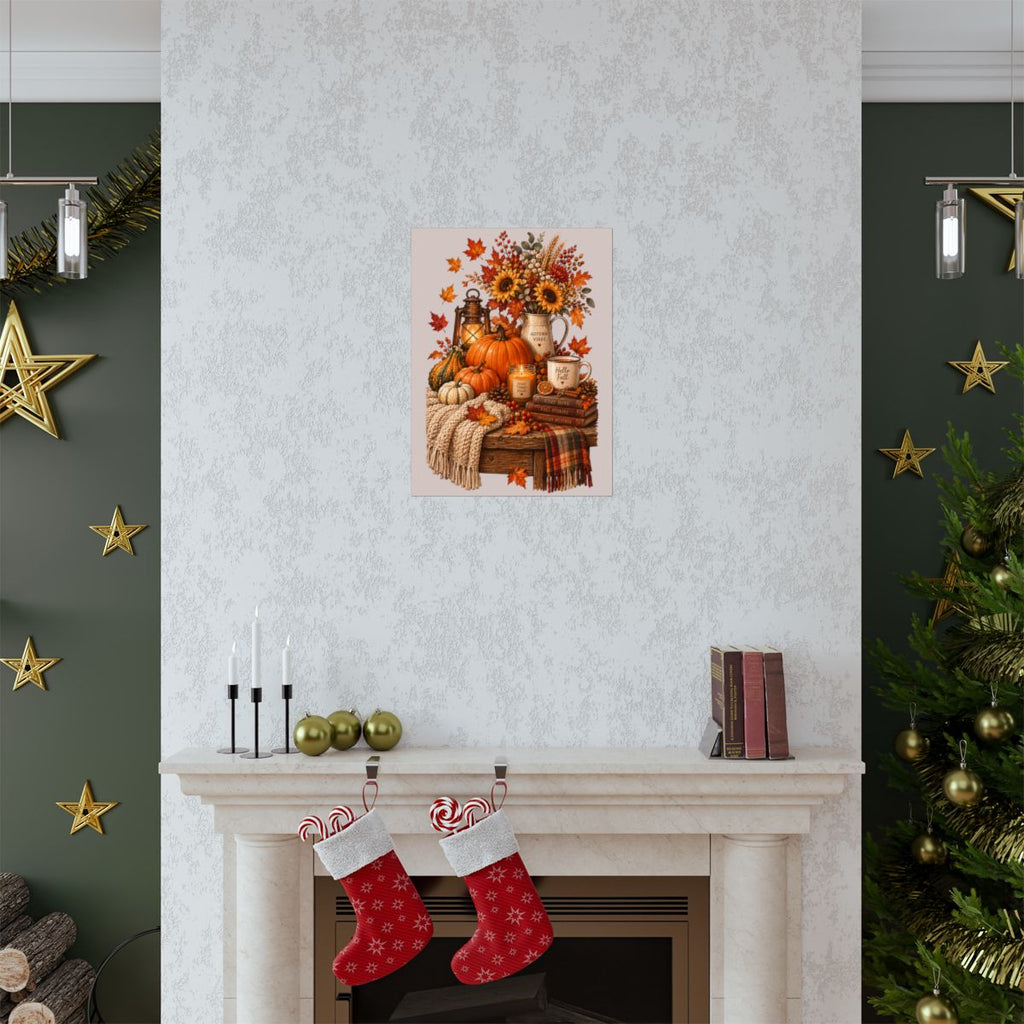 Autumn Harvest Pumpkins poster | Matte Vertical Poster