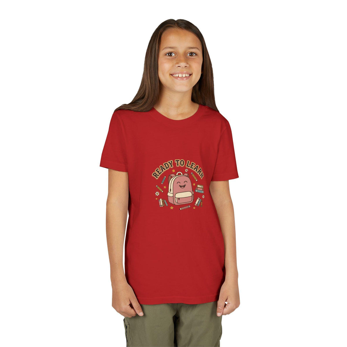 Ready to Learn Backpack Youth Tee | Back to School Kids Shirt