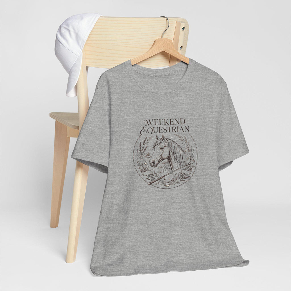 Weekend Equestrian horse illustration T-Shirt | Vintage equine line art