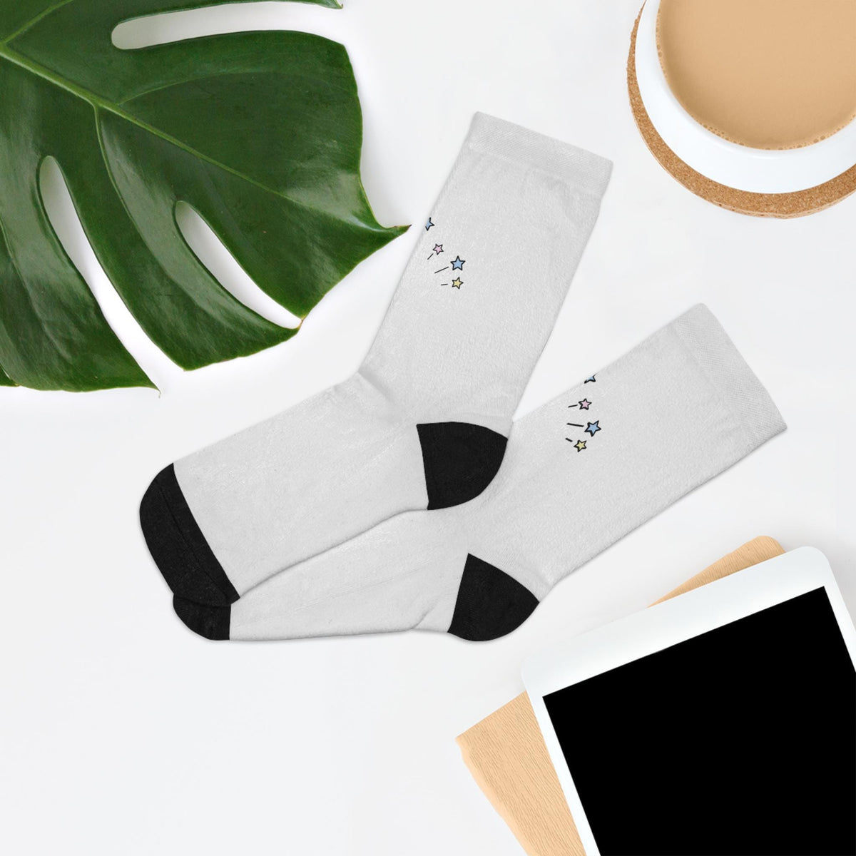 Tiny Floral Stars Socks | Recycled Poly Socks
