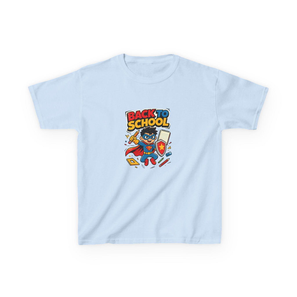 Back to School Superhero Kids Tee | Cute School Supplies Design
