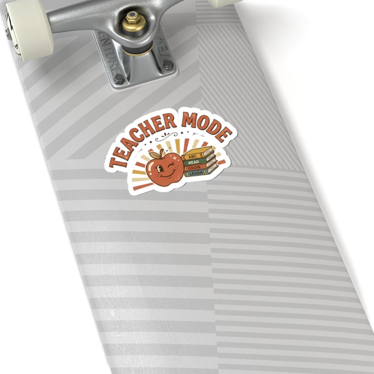 Teacher Mode Apple Stack Of Books Sticker