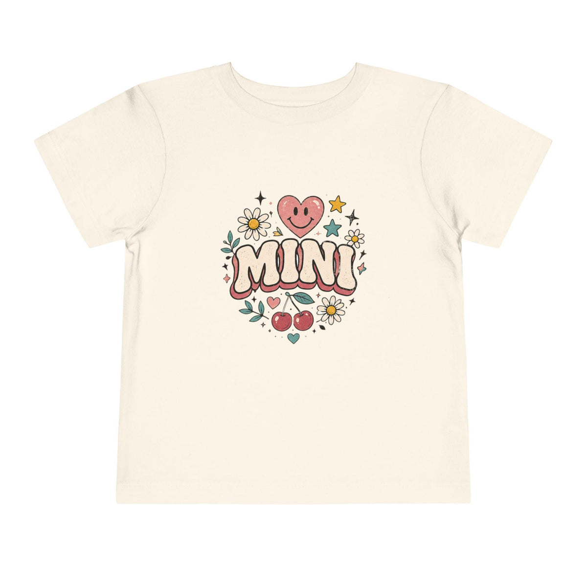 Mini Floral Heart Tee | Toddler Shirt with cherries and daisies