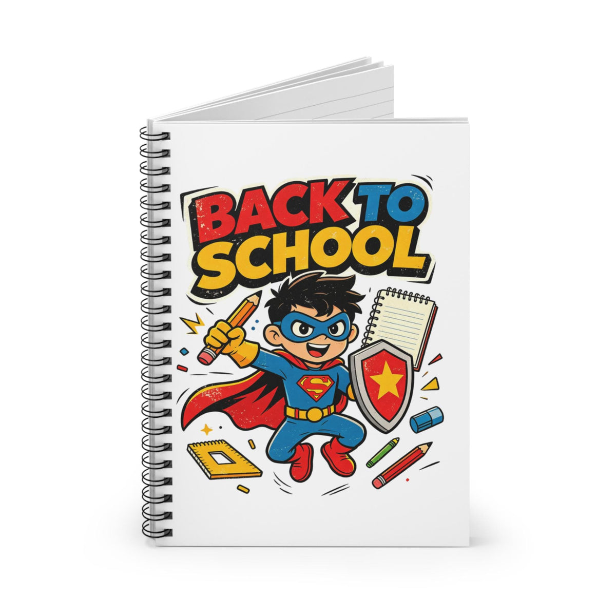 Back To School Superhero Kids Notebook