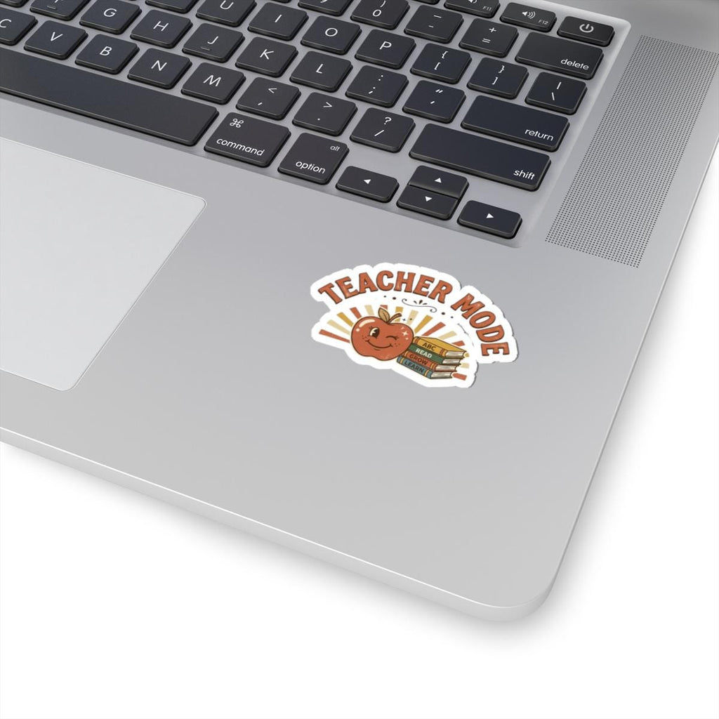 Teacher Mode Apple Stack Of Books Sticker