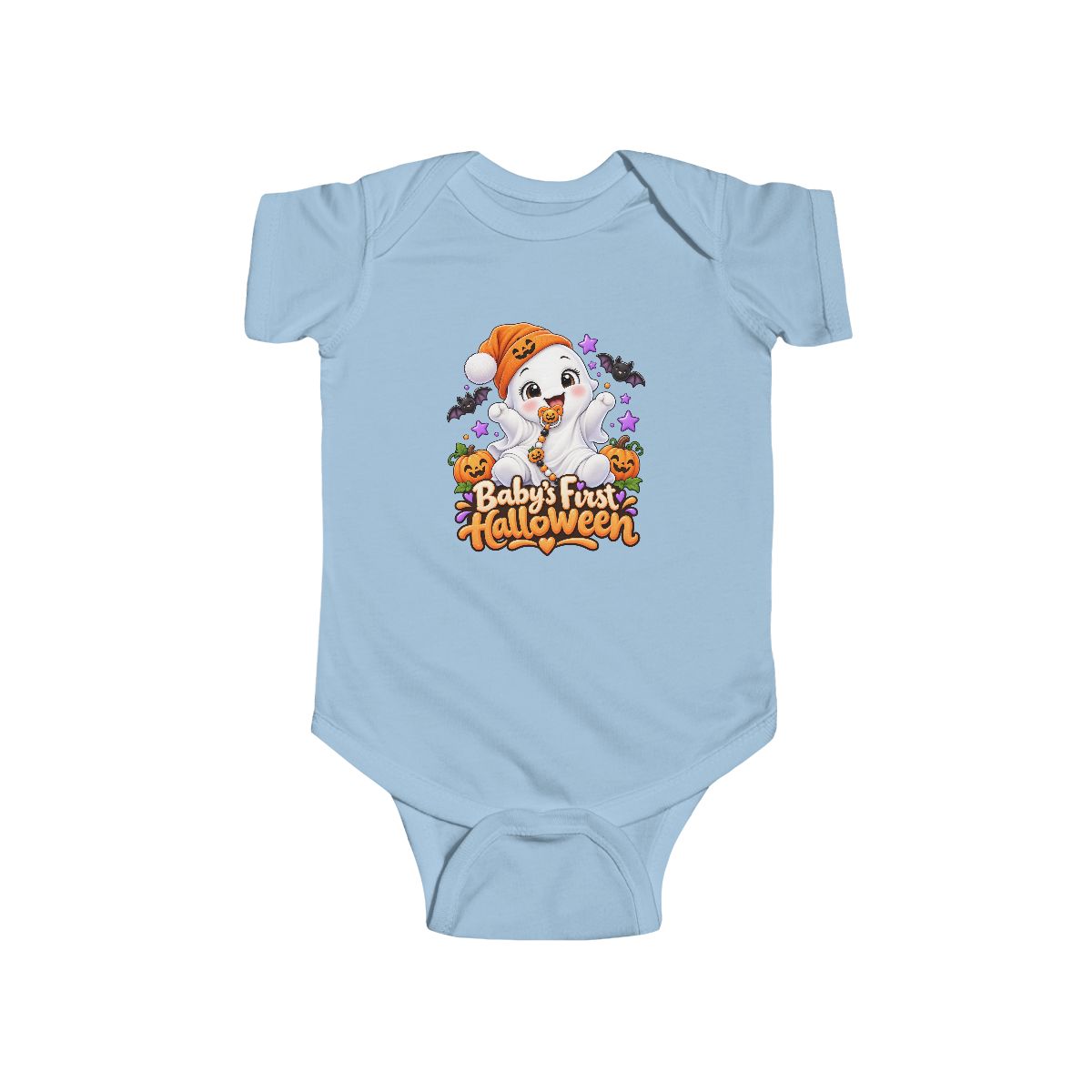 Baby's First Halloween Infant Bodysuit | Cute Ghost Puppy Pumpkin Design