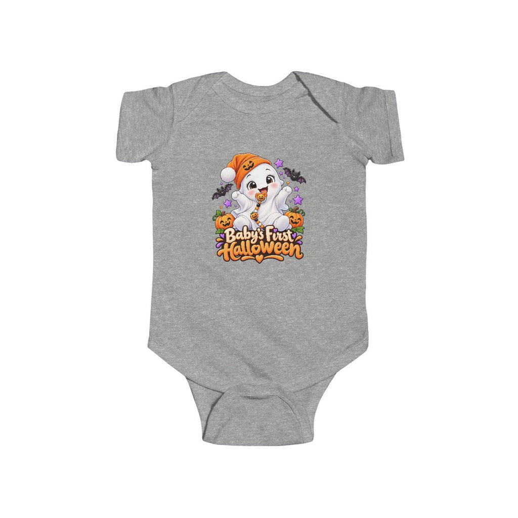 Baby's First Halloween Infant Bodysuit | Cute Ghost Puppy Pumpkin Design