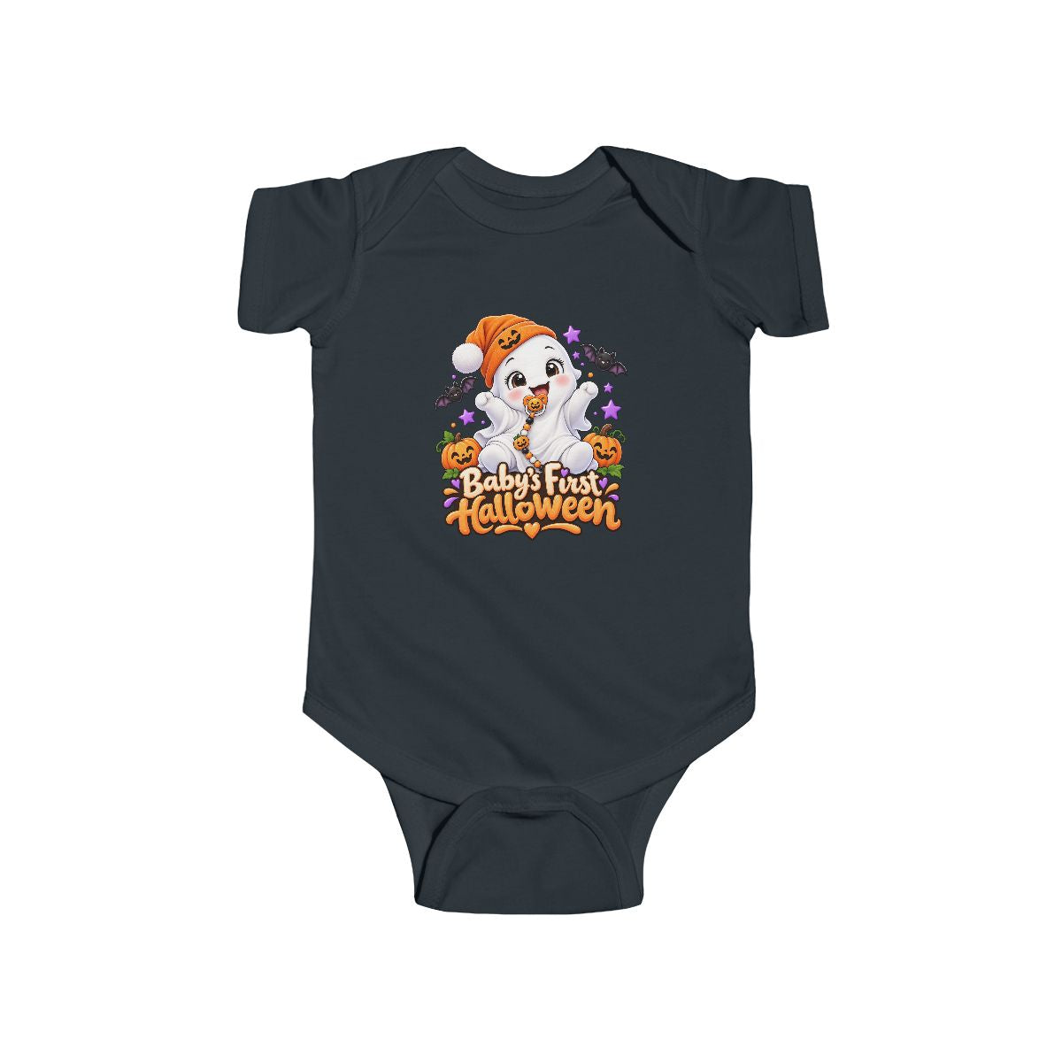 Baby's First Halloween Infant Bodysuit | Cute Ghost Puppy Pumpkin Design