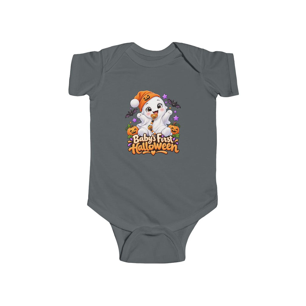 Baby's First Halloween Infant Bodysuit | Cute Ghost Puppy Pumpkin Design