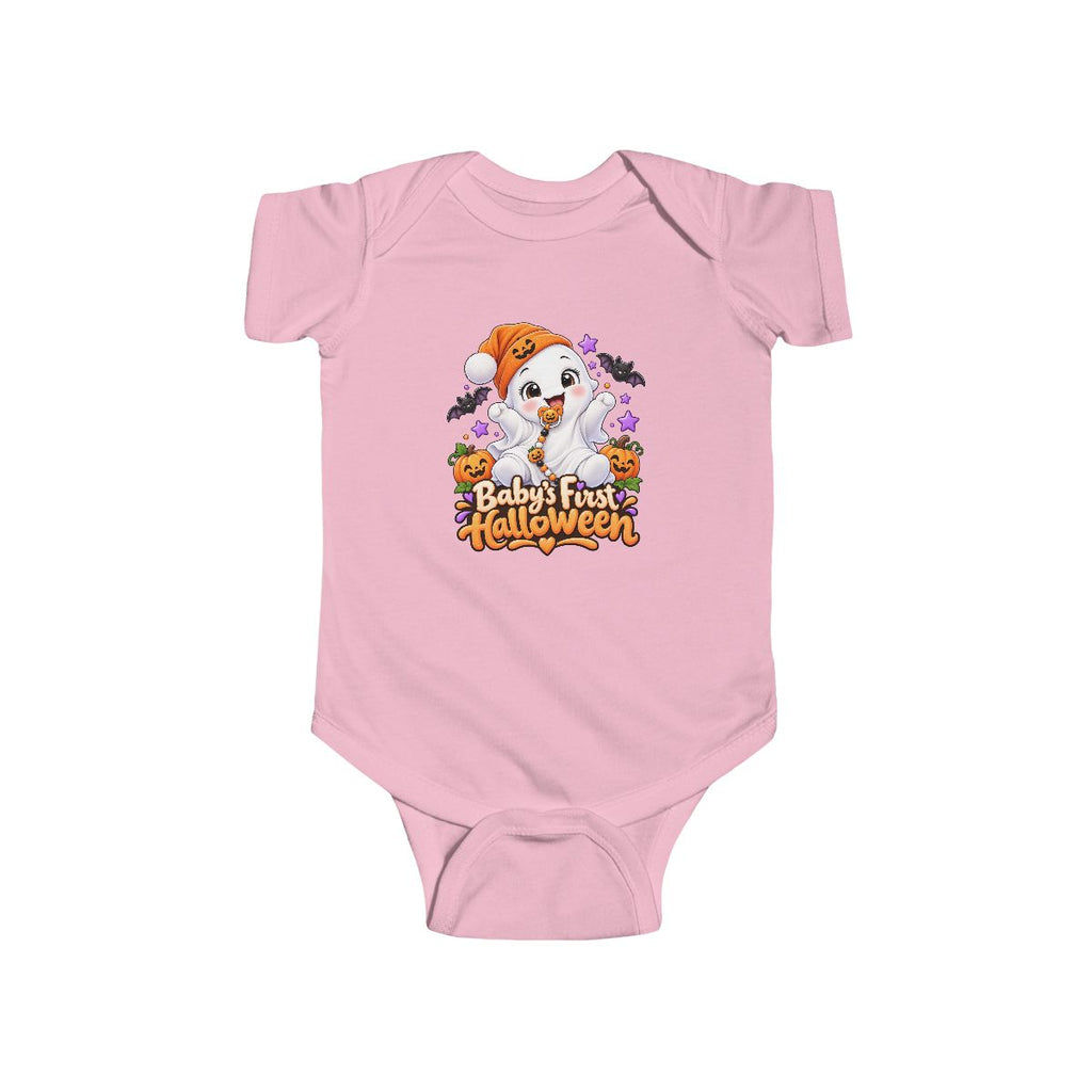 Baby's First Halloween Infant Bodysuit | Cute Ghost Puppy Pumpkin Design