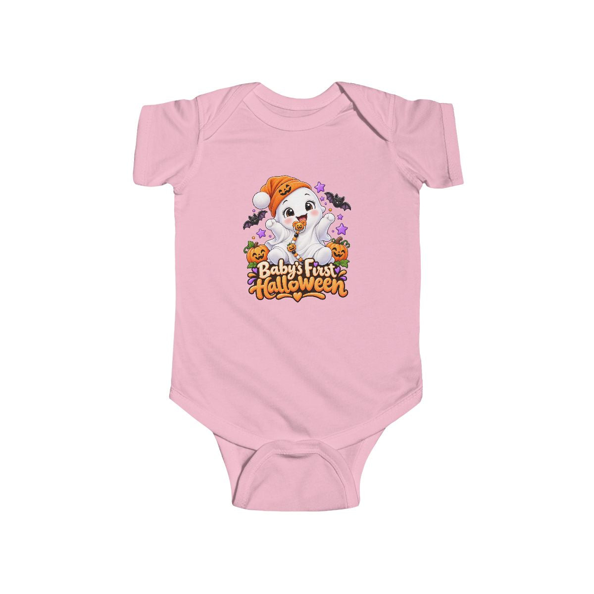 Baby's First Halloween Infant Bodysuit | Cute Ghost Puppy Pumpkin Design