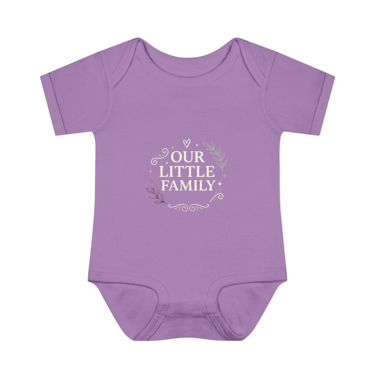 Muted Floral Wreath Infant Bodysuit | Neutral Baby Onesie