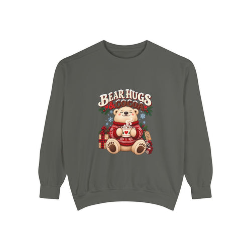 Bear Hugs & Cocoa Sweatshirt | Cozy Teddy Bear Hot Chocolate Holiday