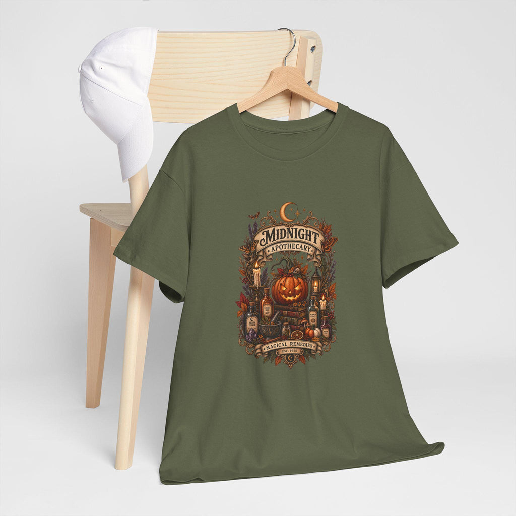 Haunted Pumpkin Apothecary T-Shirt | Halloween pumpkin, vintage potion label