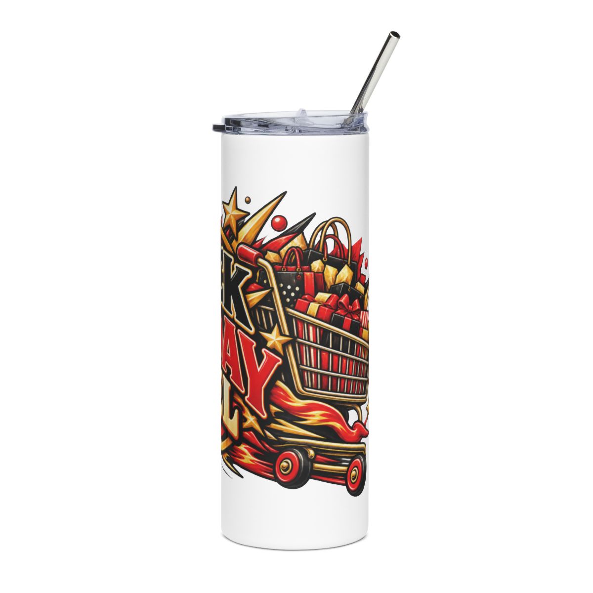 Black Friday Fuel Tumbler | 20oz Stainless Steel Shopping Day Travel Cup