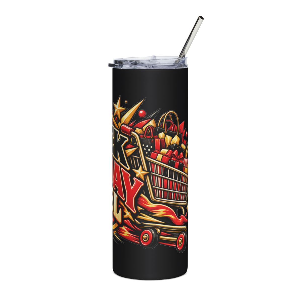 Black Friday Fuel Tumbler | 20oz Stainless Steel Shopping Day Travel Cup