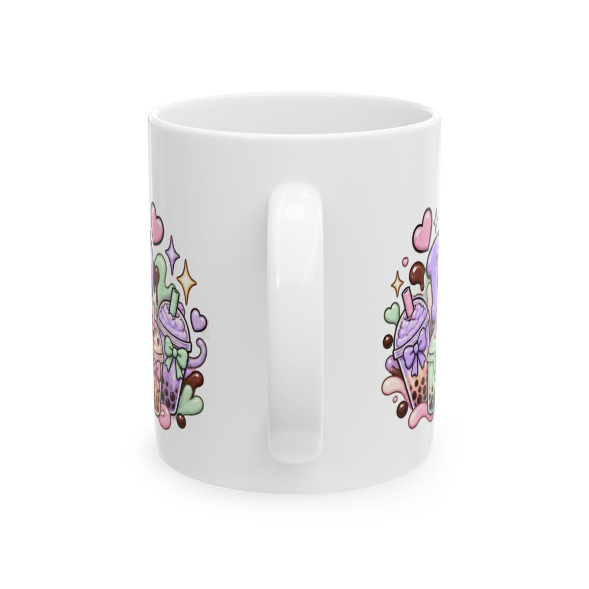 Boba Boo Cute Ghost Mug | Kawaii Bubble Tea Halloween Coffee Mug, Pastel Boba Lover Gift for Her
