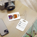 Bone Voyage Luggage Tags | Halloween Skeleton Suitcase Travel ID