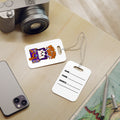 Boo-tiful Trip ghost suitcase Luggage Tag | Halloween travel label