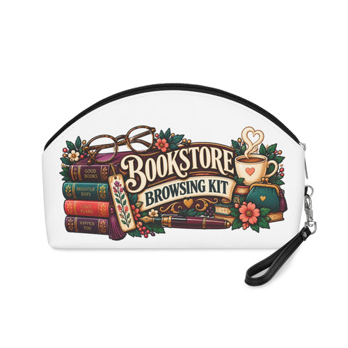 Bookstore Browsing Kit Makeup Bag | Book Lover Cosmetic Pouch