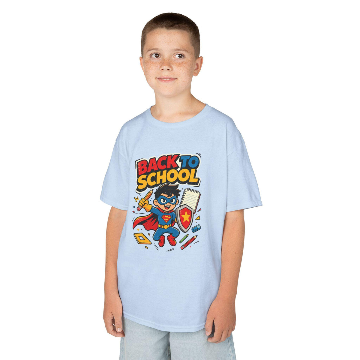 Back to School Superhero Kids Tee | Children's First Day Shirt | School Gift for Boys Girls | Elementary Student Outfit | Preschool
