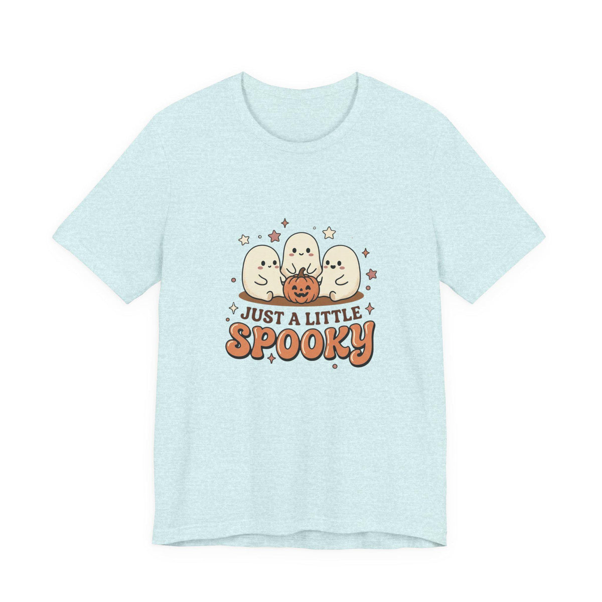 Just a Little Spooky T-Shirt | Cute Ghosts Pumpkin Halloween