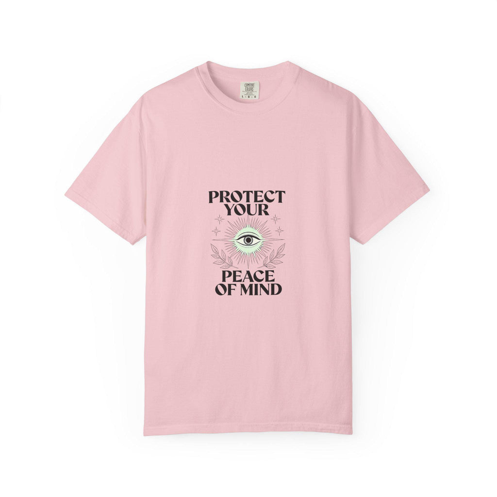 Protect Your Peace of Mind T-Shirt | Eye Illustration Spiritual Tee | Minimalist Third Eye Shirt | Mindful Gift | Yoga Meditation