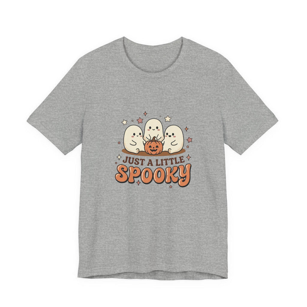 Just a Little Spooky T-Shirt | Cute Ghosts Pumpkin Halloween