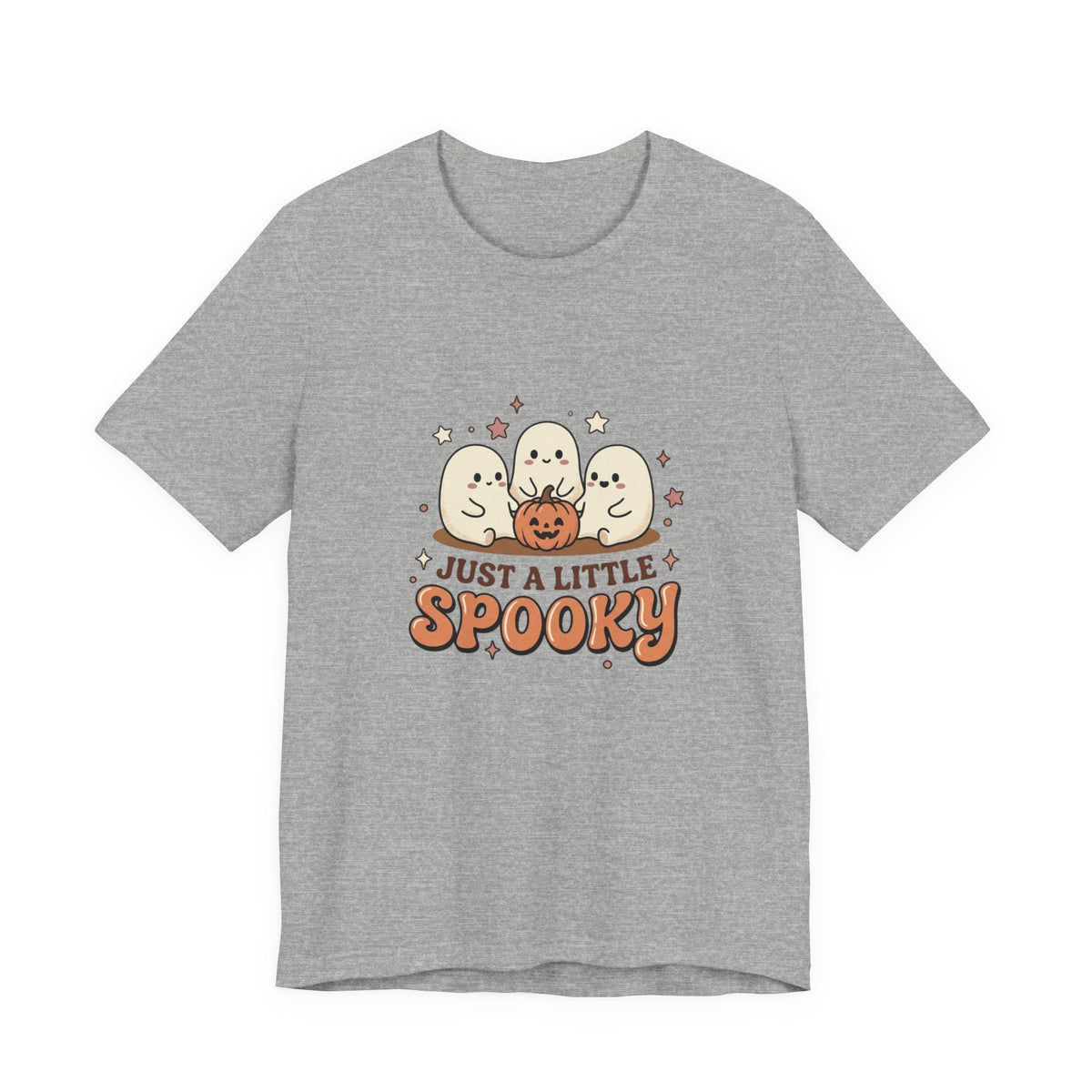 Just a Little Spooky T-Shirt | Cute Ghosts Pumpkin Halloween