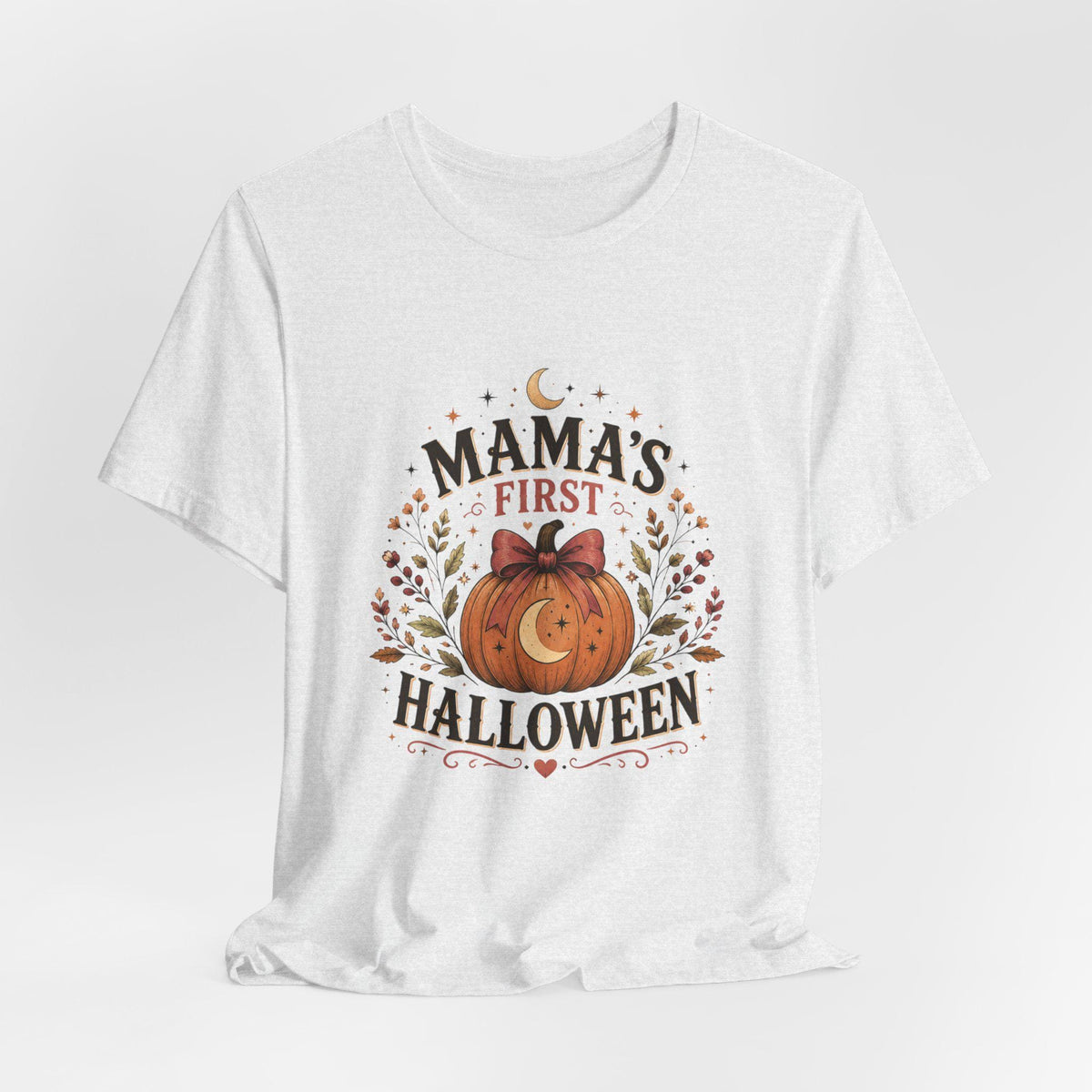 Mama's First Halloween T-Shirt | Pumpkin Baby Tee, New Mom Halloween Shirt