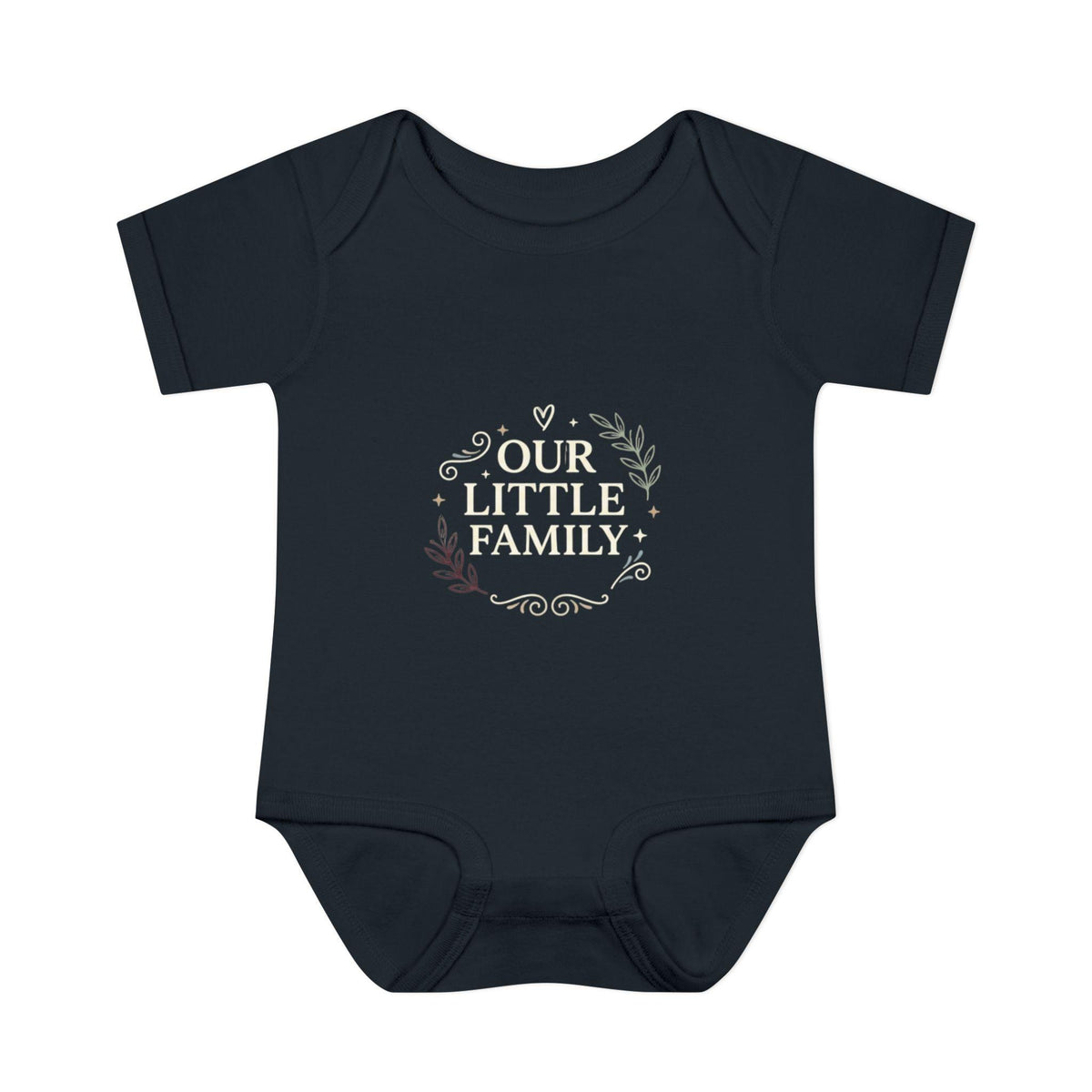 Muted Floral Wreath Infant Bodysuit | Neutral Baby Onesie